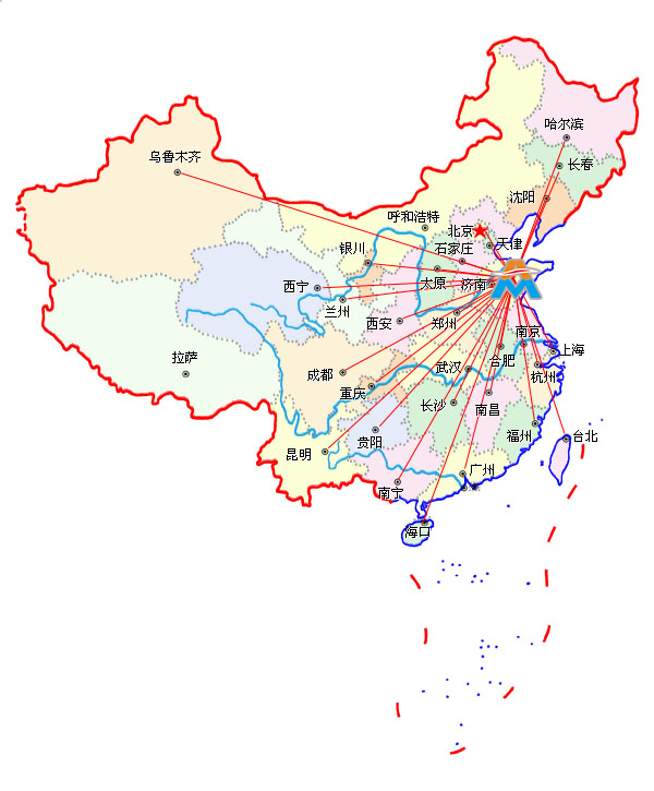 青岛艾玛重工有限公司的服务网络